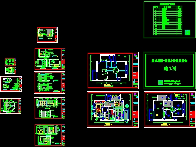 22 sets of model cad Housing construction design drawings