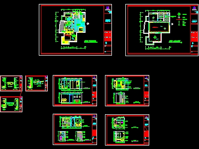 22 sets of model cad Housing construction design drawings