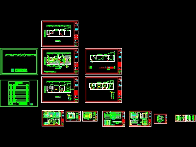 22 sets of model cad Housing construction design drawings